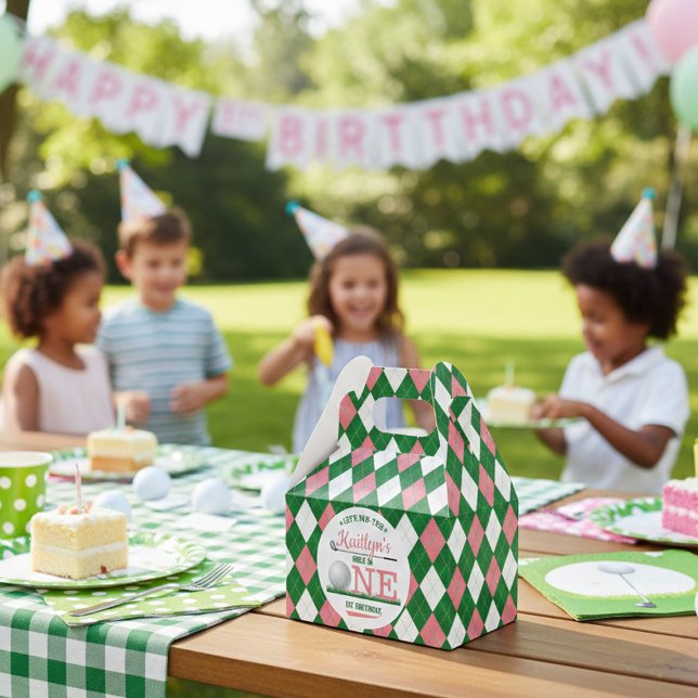 Golf PAR-TEE 1st Birthday Favor Box (Creator Uploaded)