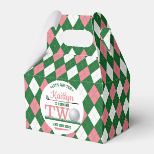 Golf PAR-TEE 2nd Birthday Favor Box