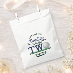 Golf PAR-TEE 2nd Birthday Favour Bag