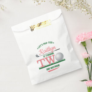 Golf PAR-TEE 2nd Birthday Favour Bag