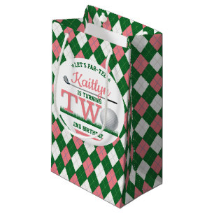 Golf PAR-TEE 2nd Birthday Small Gift Bag