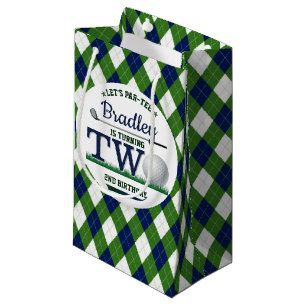 Golf PAR-TEE 2nd Birthday Small Gift Bag