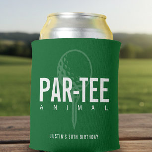 Golf Par-Tee Animal Birthday Party Can Cooler