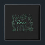 Golf Par Tee Master Golfer Golf Lover Amen  Magnet<br><div class="desc">Golf Par Tee Master Golfer Golf Lover Amen</div>