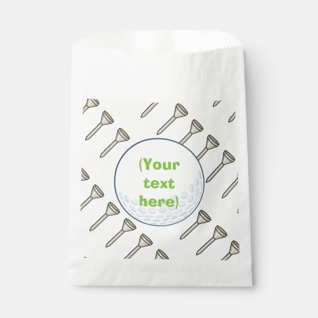 Golf Party Favour Bag (Front)