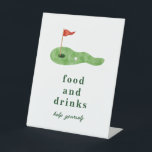Golf Party Food and Drinks Sign<br><div class="desc">Simple Golf Food and Drinks Sign.</div>