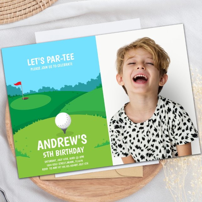Golf Party Invitations with photo (Golf Party Invitations with photo)