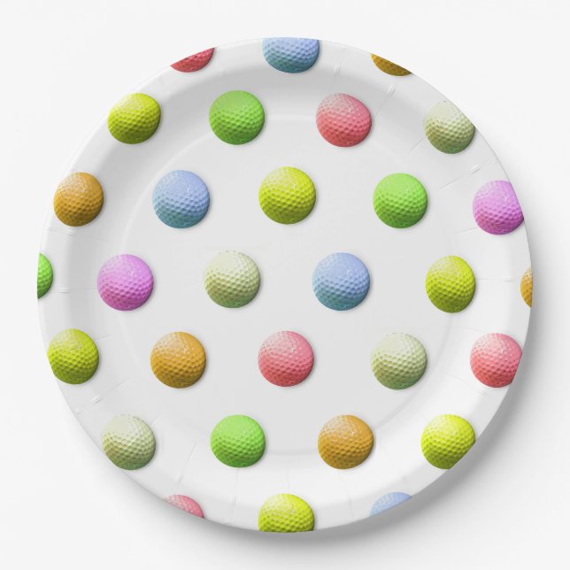 Golf Party Paper Plate (Front)