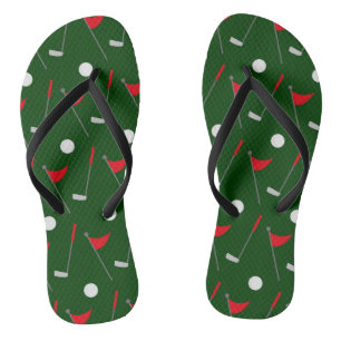 Golf pattern flip flops