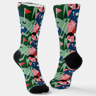 Golf pattern socks Repeating golf design