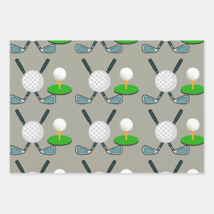 Golf Pattern Wrapping Paper
