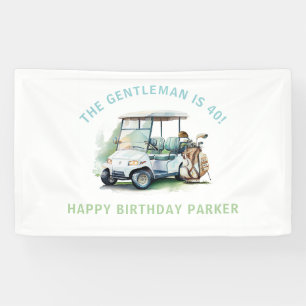 Golf Personalized Adult Birthday Partee Banner