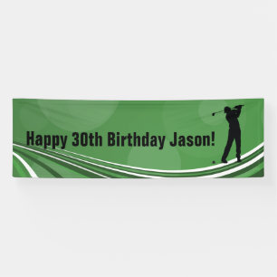 Golf Personalized Birthday Banner