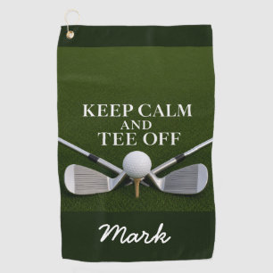 Golf Personalized Golf Saying on Putting Green Towel