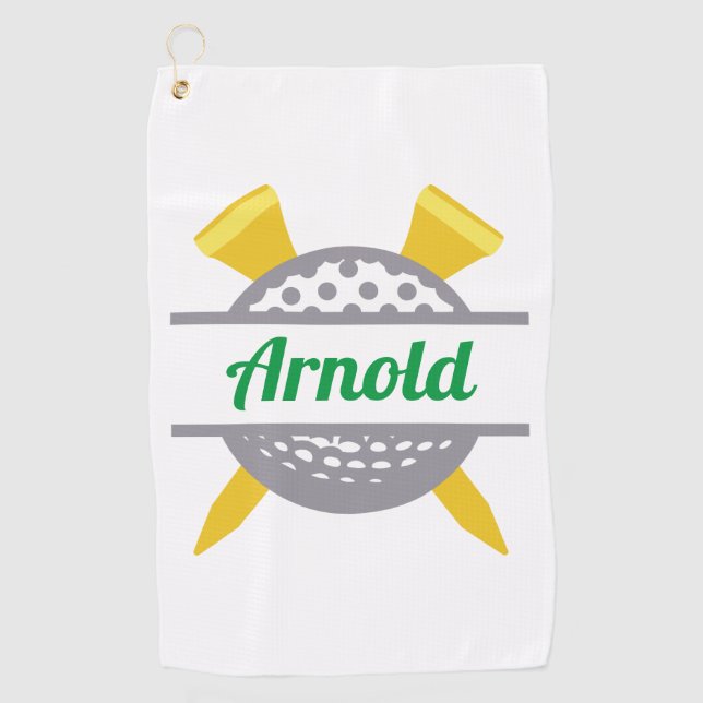 Golf Personalized Golf Towel (Front)