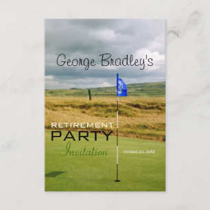 Golf Personalized Retirement Party Invitation
