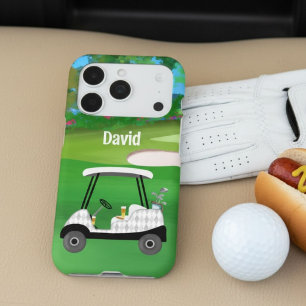 Golf personnalisé avec chariot, bière, hot-dog