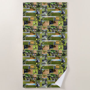 Golf Photo Collage, Beach Towel