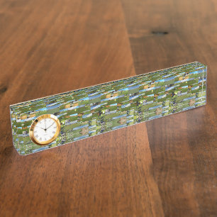Golf, Photo Collarge,  Name Plate With Clock