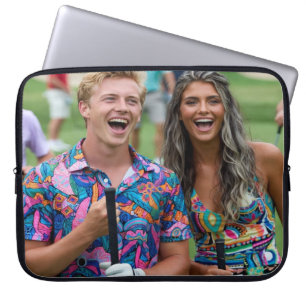 Golf Photo Customize Personalize Laptop Sleeve