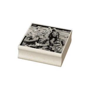 Golf Photo Customize Personalize Rubber Stamp