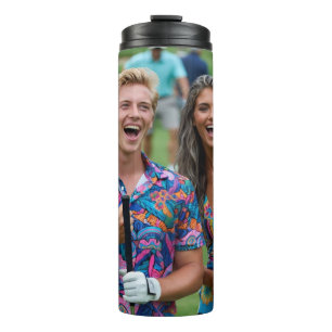 Golf Photo Customize Personalize Thermal Tumbler