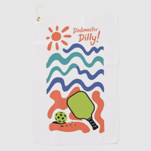 Golf Pickleball Dinkmaster Dilly ! Serviette de villégi