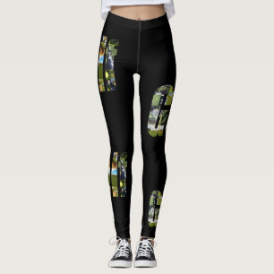 Golf Picture Logo Collage, Leggings