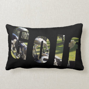 Golf Picture Logo, Lumbar Cushion. Pillow