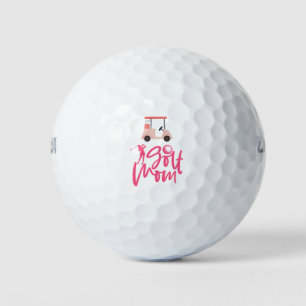 Golf Pink cart for Golf Mom Mommy Mother Golfer  Balls