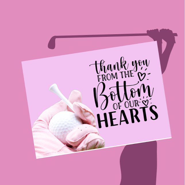 Golf Pink Fairways: Thank You Card for the Lady  (Creator Uploaded)