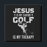 Golf Player Christian Sports Lover Gift Idea Jesus Magnet<br><div class="desc">Golf Player Christian Sports Lover Gift Idea Jesus</div>
