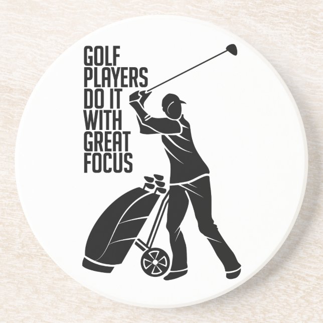 GOLF PLAYER custom coaster (Front)
