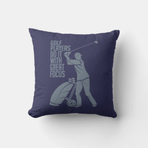 GOLF PLAYER custom throw pillow