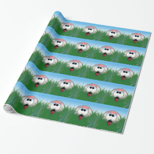 Golf Player Golf Theme Idea Funny Humour Humourous Wrapping Paper