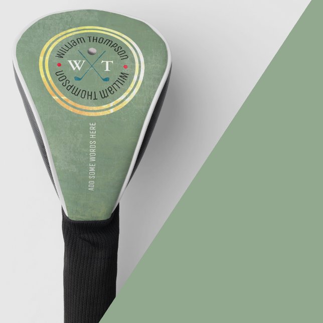 Golf Player golfheadcover with Logo Name Head Cover (Creator Uploaded)
