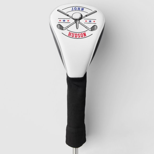 Golf Player Monogram Golf Head Cover (Front)