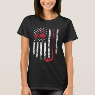 Golf Player Patriotic American Golfer USA Flag Gol T-Shirt