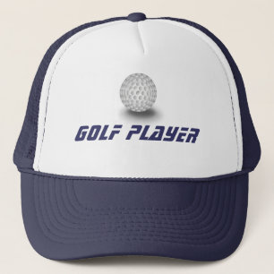 Golf player trucker hat