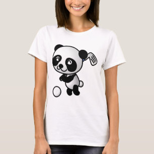 Golf Playing Panda T-Shirt