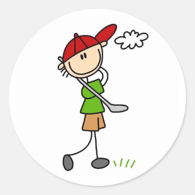 Golf Pose Sticker (Front)