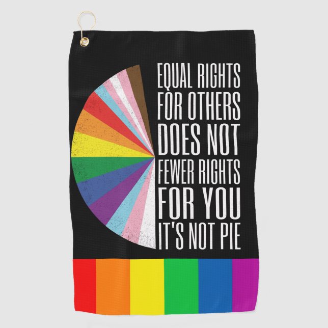 Golf Pride Month Golf Rainbow Celebration Towel (Front)