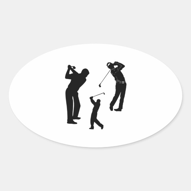 Golf Pro Oval Sticker (Front)