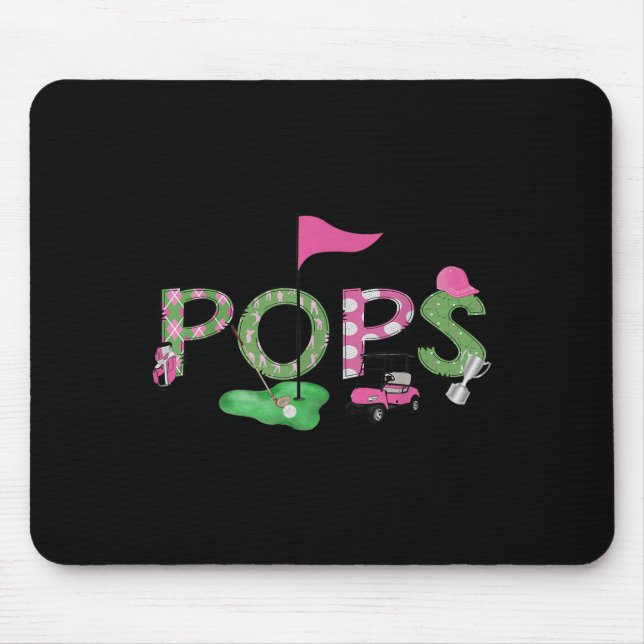 Golf Ps Nk Hole In One Golf 1st Birthday Girl  Mouse Pad (Front)