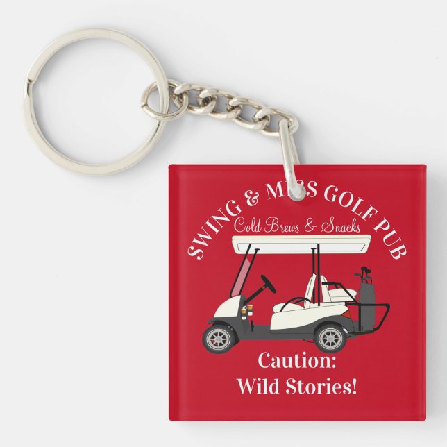 Golf Pub Golf Cart Bière & Snacks Wild Stories (Devant)