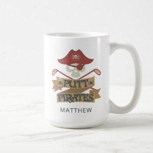 Golf Putt Pirates Outdoor Sport Hobby Personalized Coffee Mug