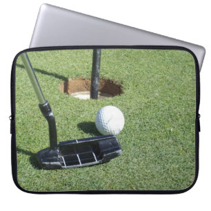 Golf Putter Ball And Hole, Laptop Sleeve