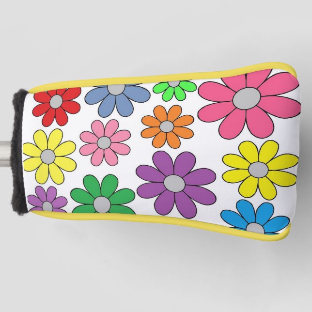 Golf Putter Cover - Crazy Daisies! (Front)