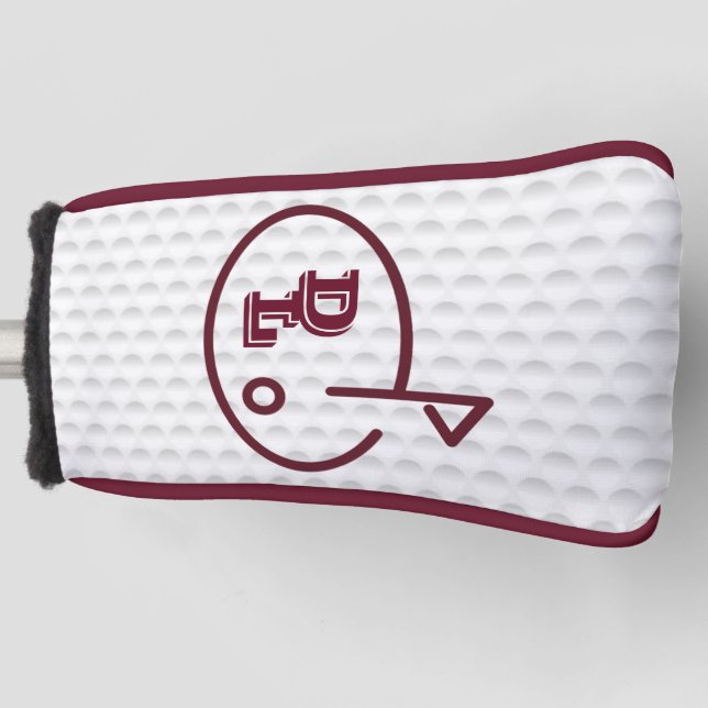 Golf Putter Cover - Personalized Design (Burgundy) (Front)