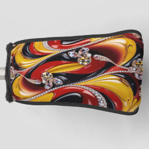 Golf Putter Cover with Belgian Colours Design